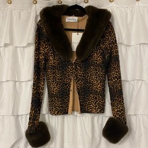 House of Sunny Peggy Cardigan in Jungle